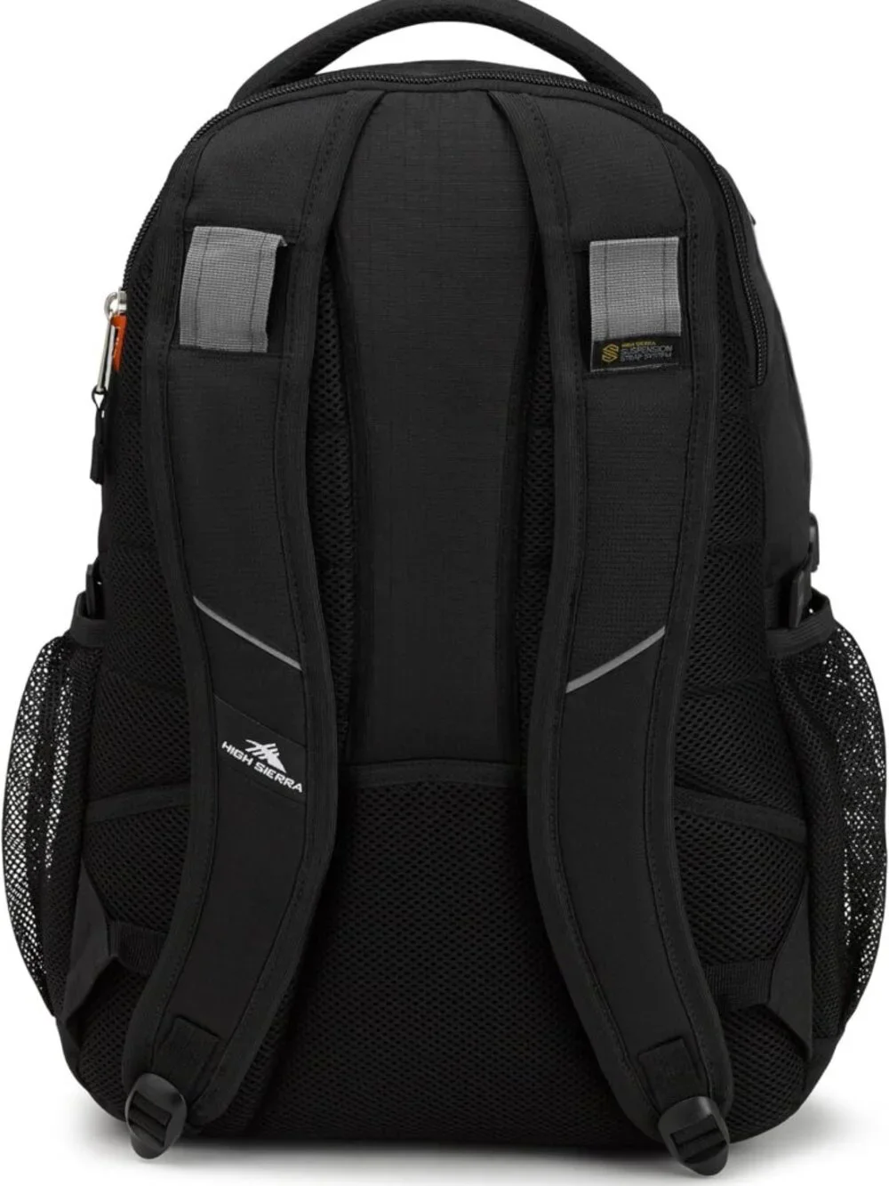 Stylish Black Laptop Backpack for School, Travel, and Work - One Size Fits All